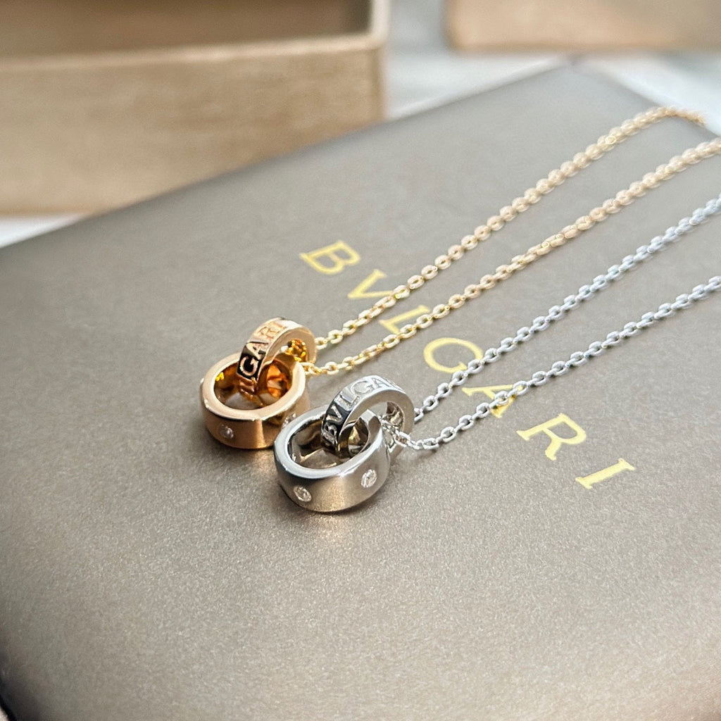 Bvlgari Two Rings Necklace - 18K Gold
