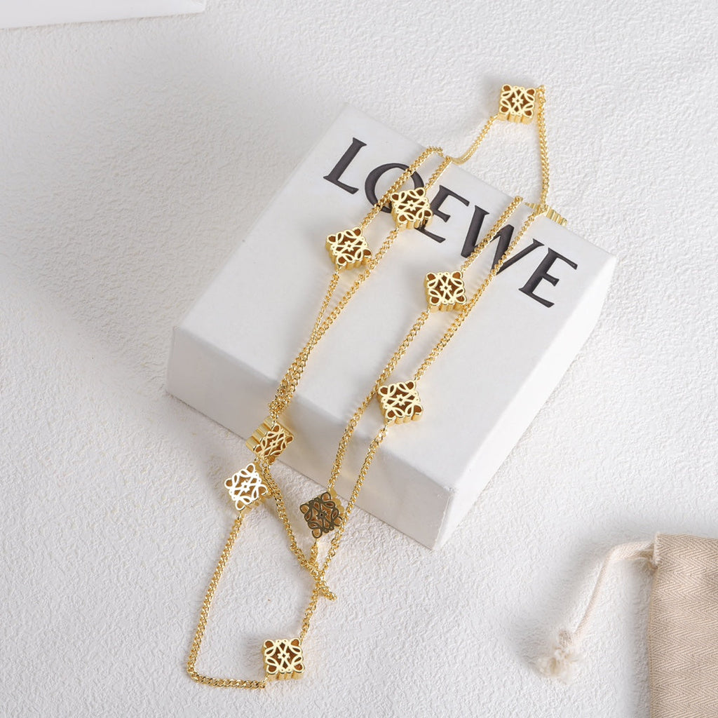 LOEWE Anagram Long Necklace