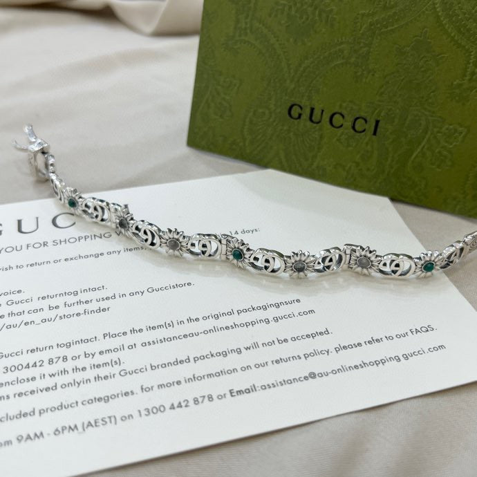 Gucci Double G Flowers Bracelet