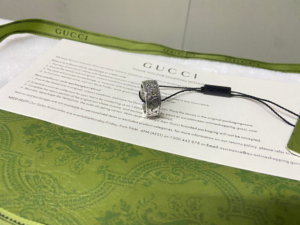 Gucci Double G Feline Head Ring