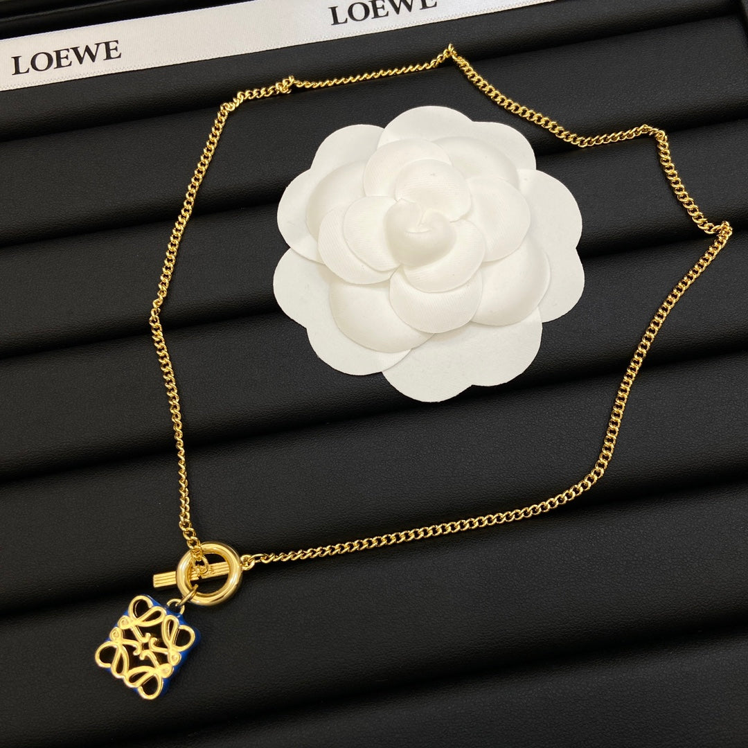 LOEWE Anagram Pendant Necklace