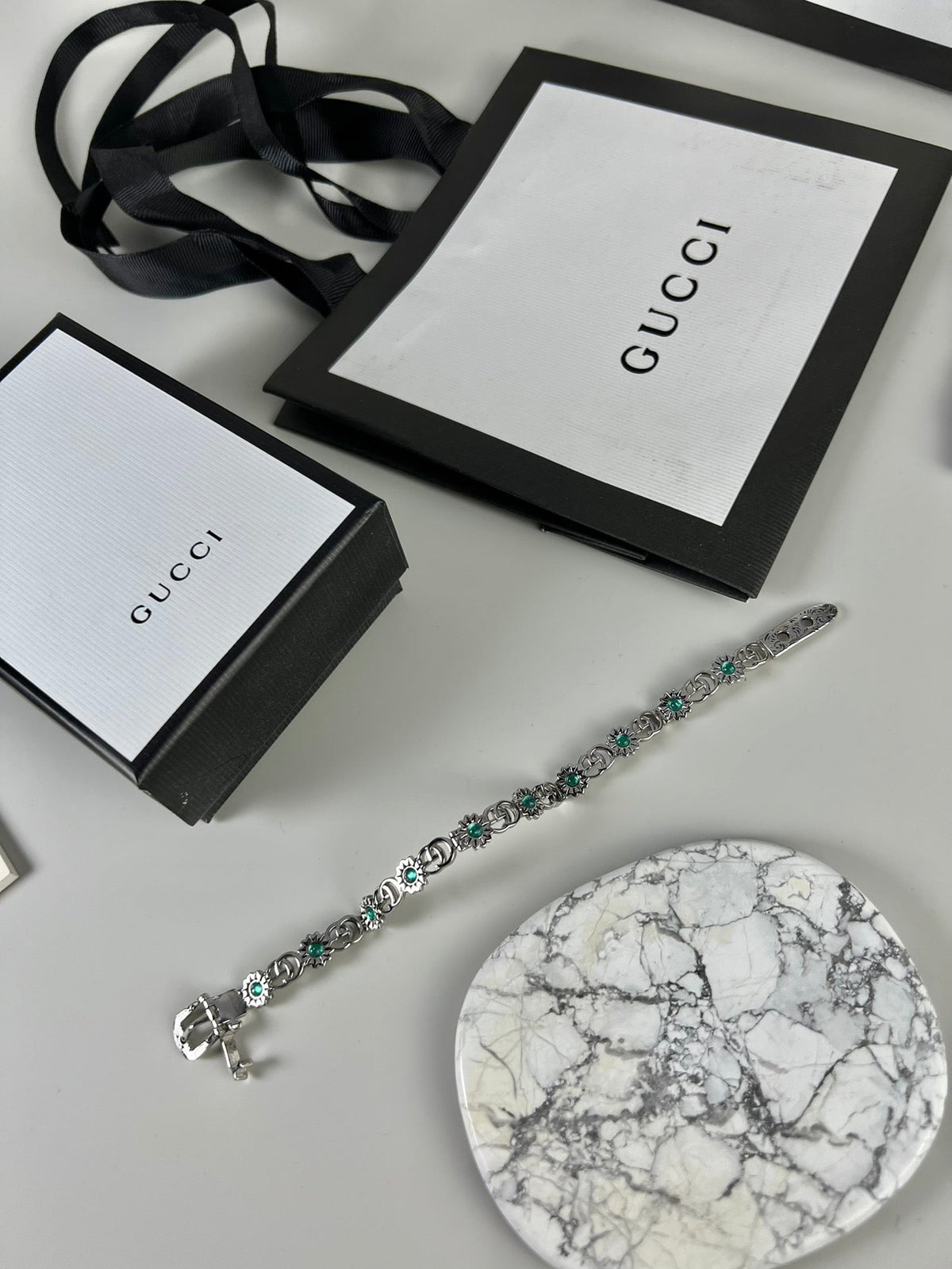 Gucci Double G Flowers Bracelet