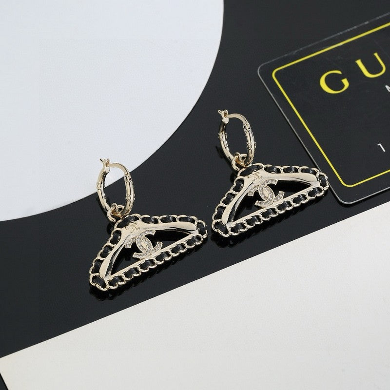 Chanel Coat Hanger Earrings - 18K Yellow Gold