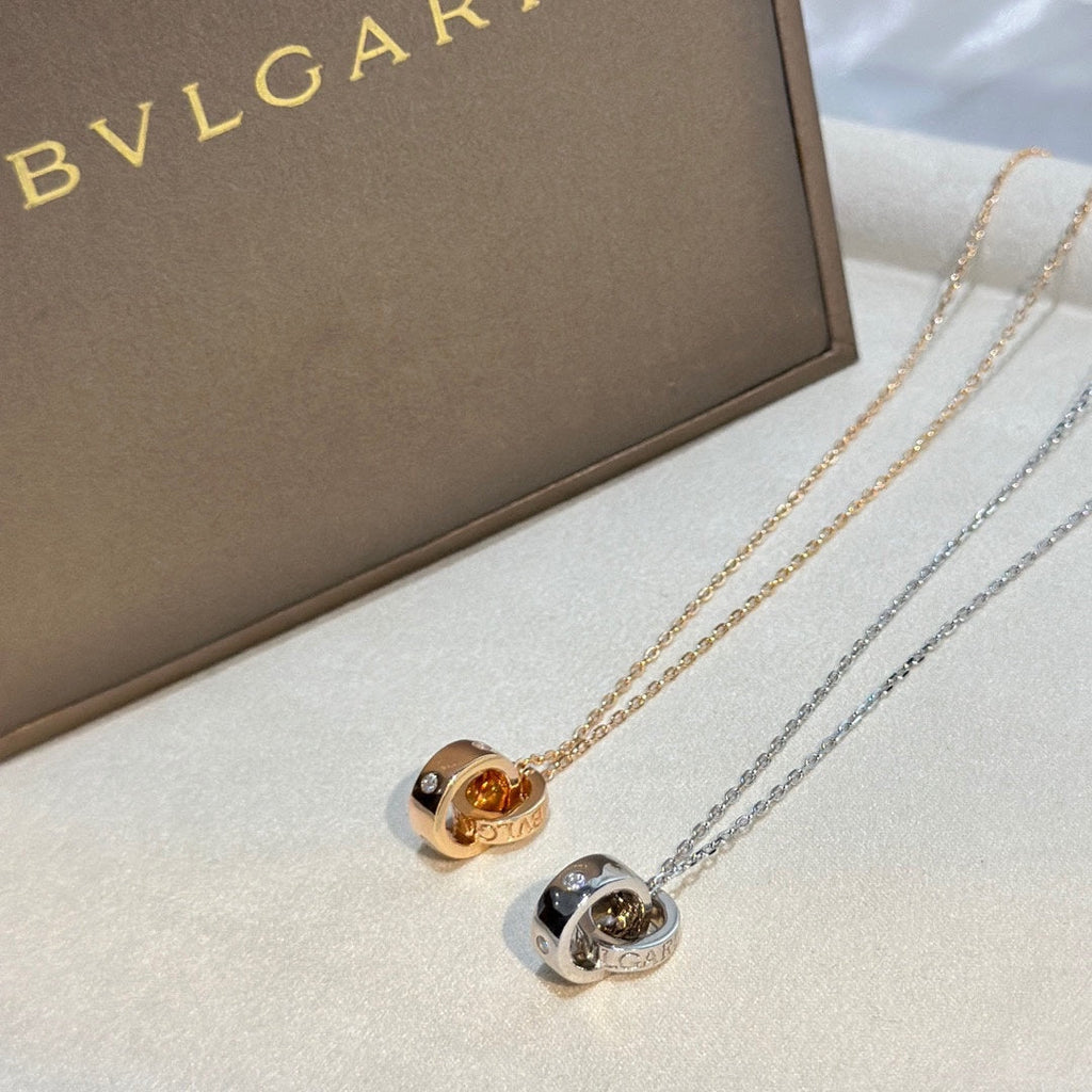Bvlgari Two Rings Necklace - 18K Gold