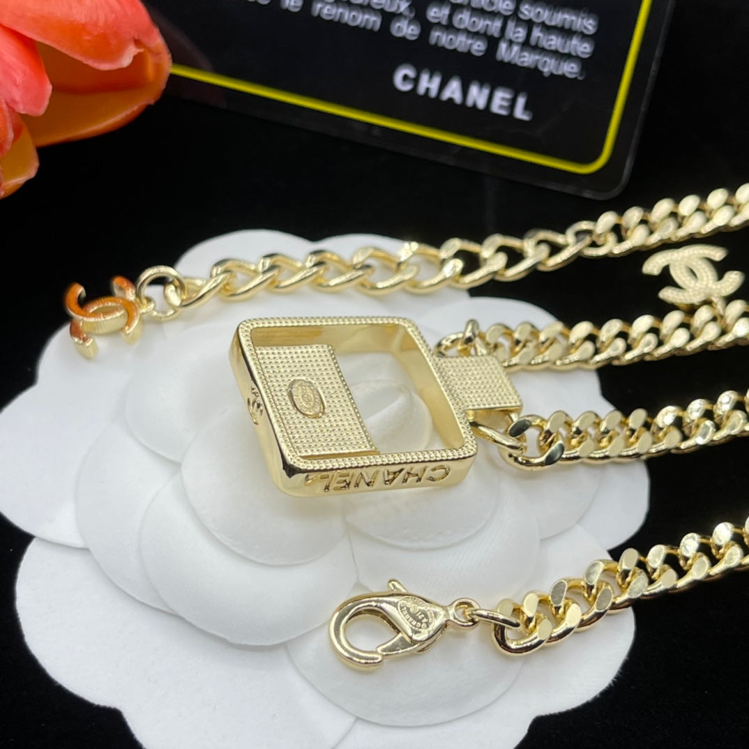 Chanel Bag Pendant Chain Necklace