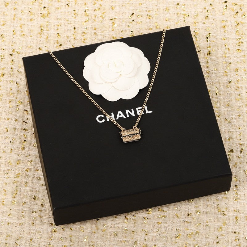 Chanel Bag Pendant Necklace