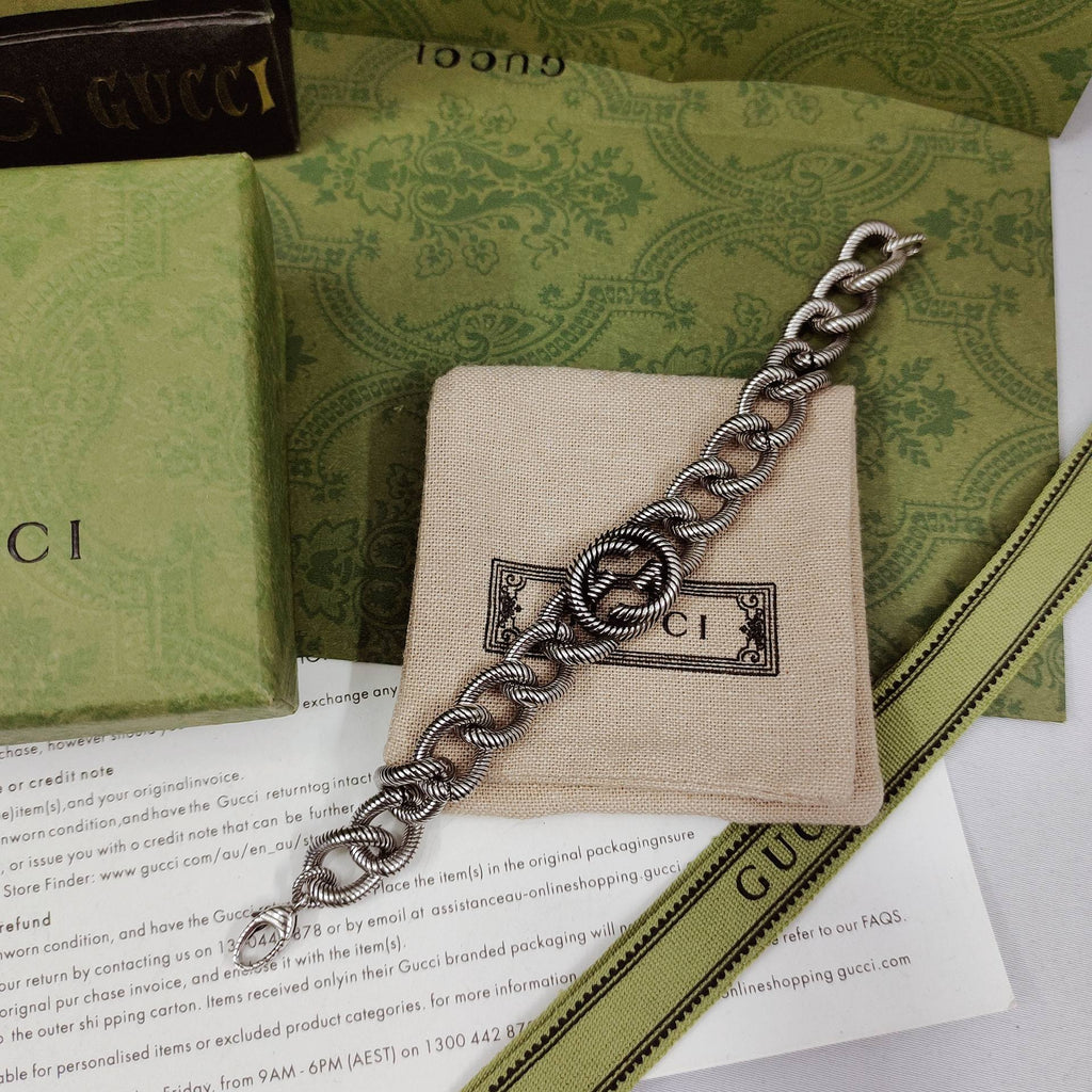 Gucci Double G Interlocking G Bracelet