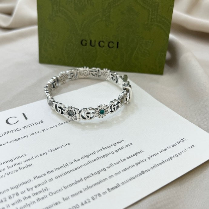 Gucci Double G Flowers Bracelet