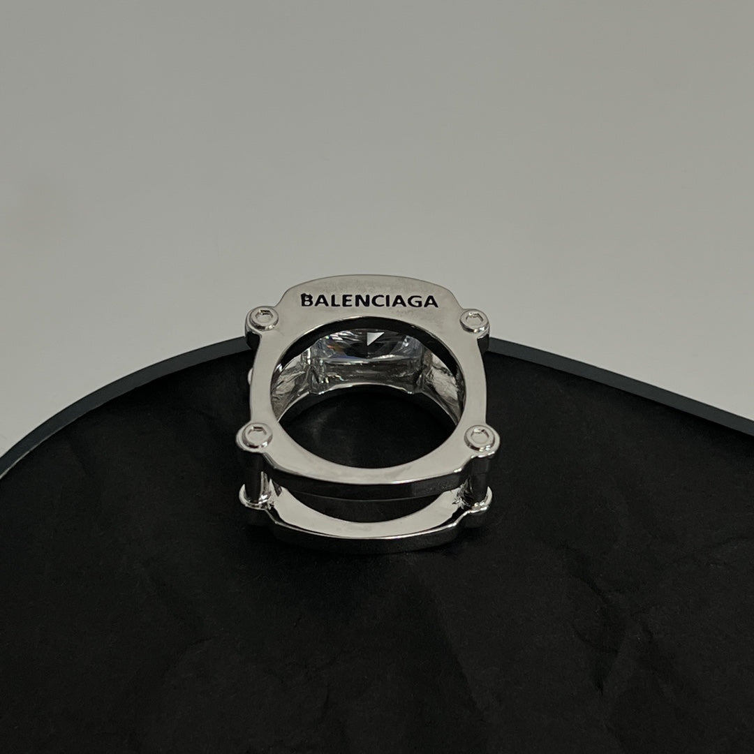 Balenciaga Crystal Ring - 18K Gold