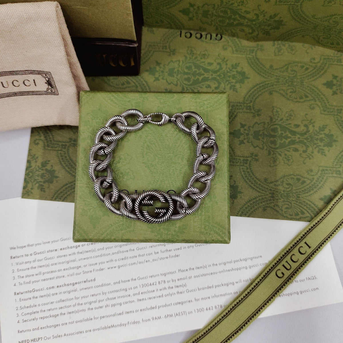 Gucci Double G Interlocking G Bracelet