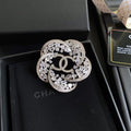 Chanel Camellia Crystal Brooch