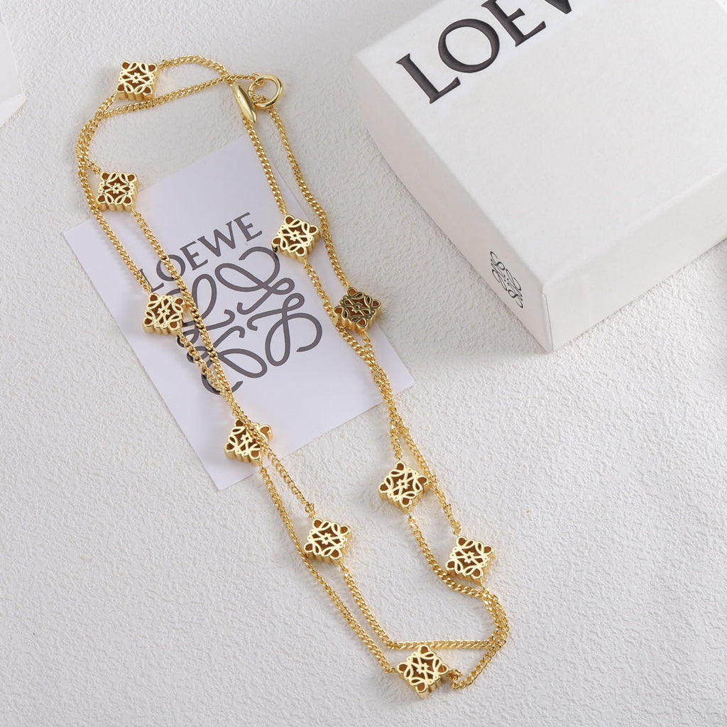 LOEWE Anagram Long Necklace