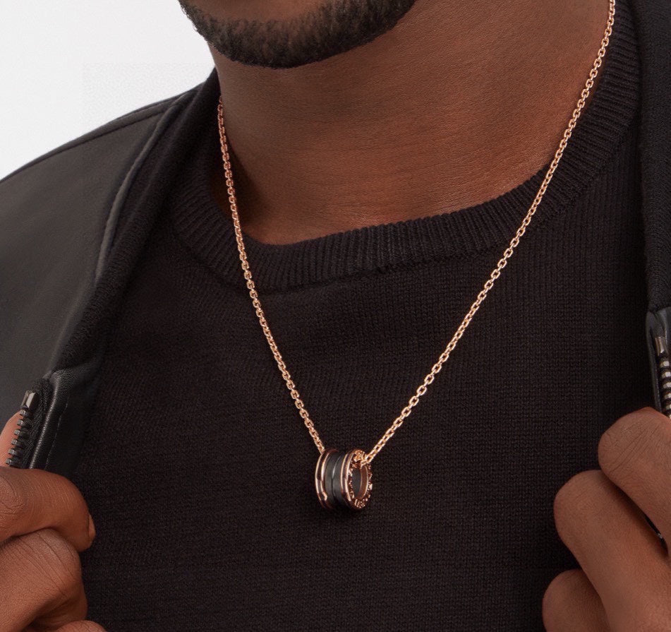 B.zero1 Black Ceramic Necklace - 18K Gold