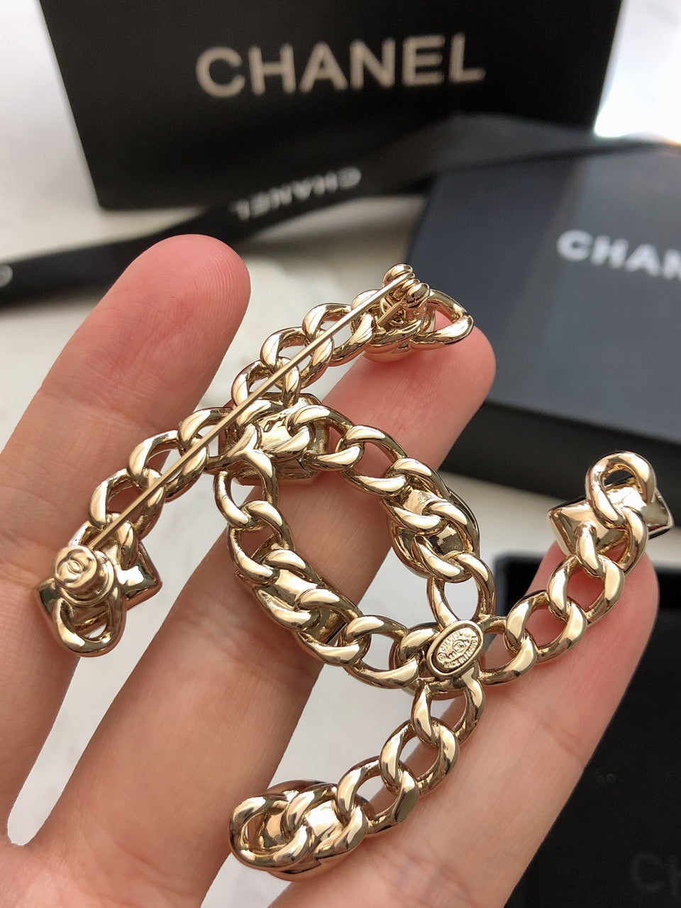 Chanel Crystals Strass Brooch