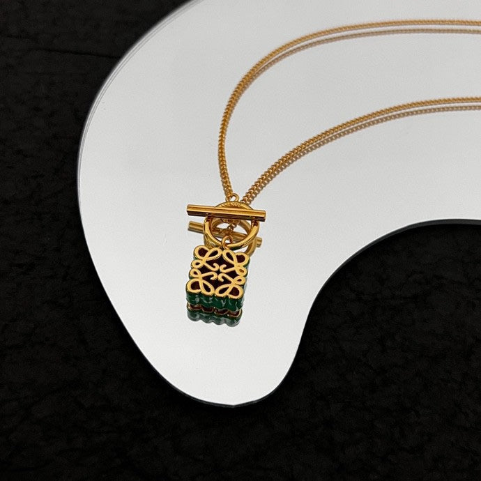 LOEWE Anagram Pendant Necklace