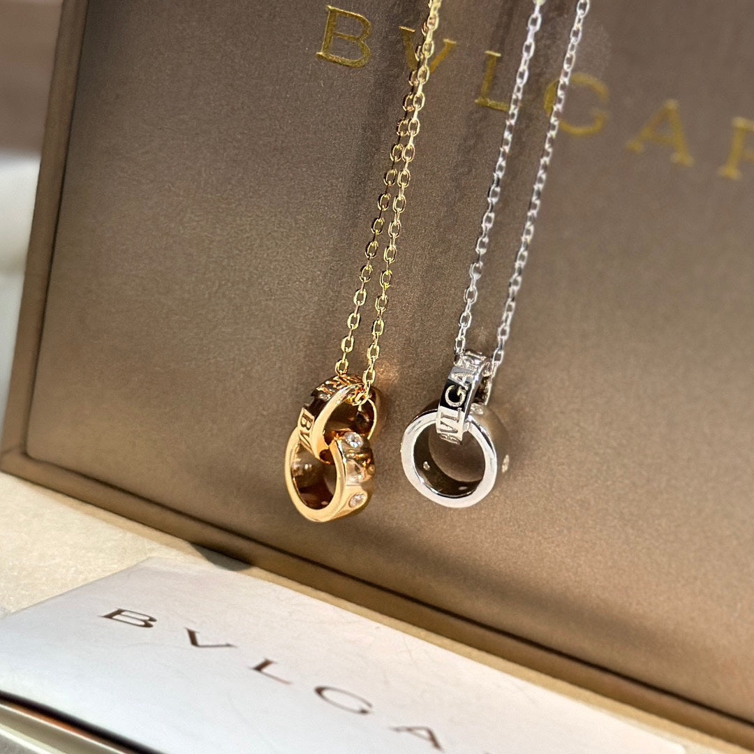 Bvlgari Two Rings Necklace - 18K Gold