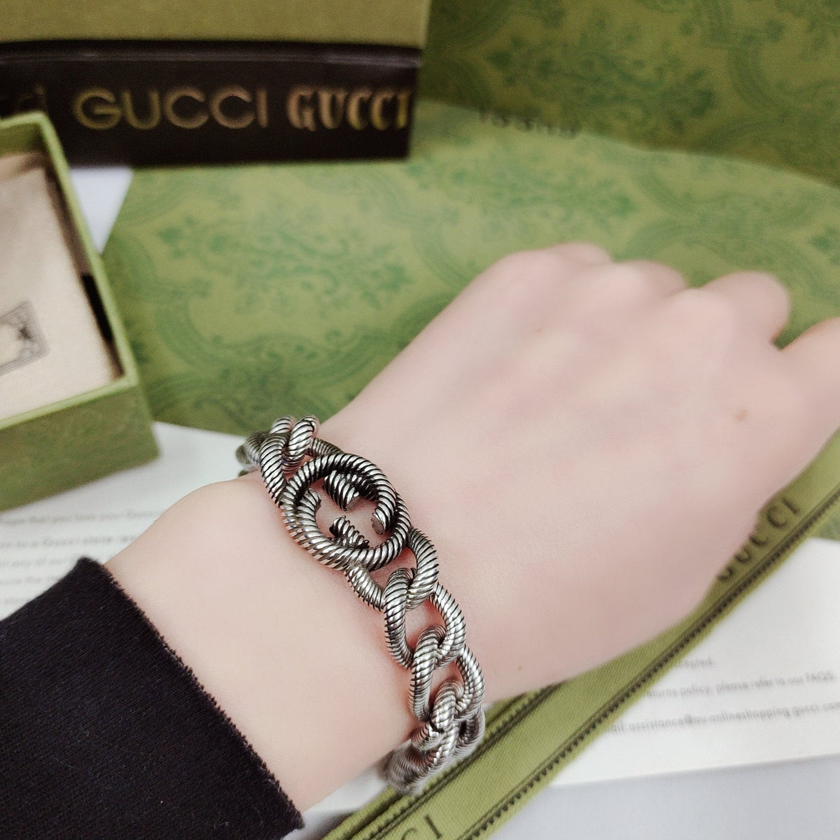 Gucci Double G Interlocking G Bracelet