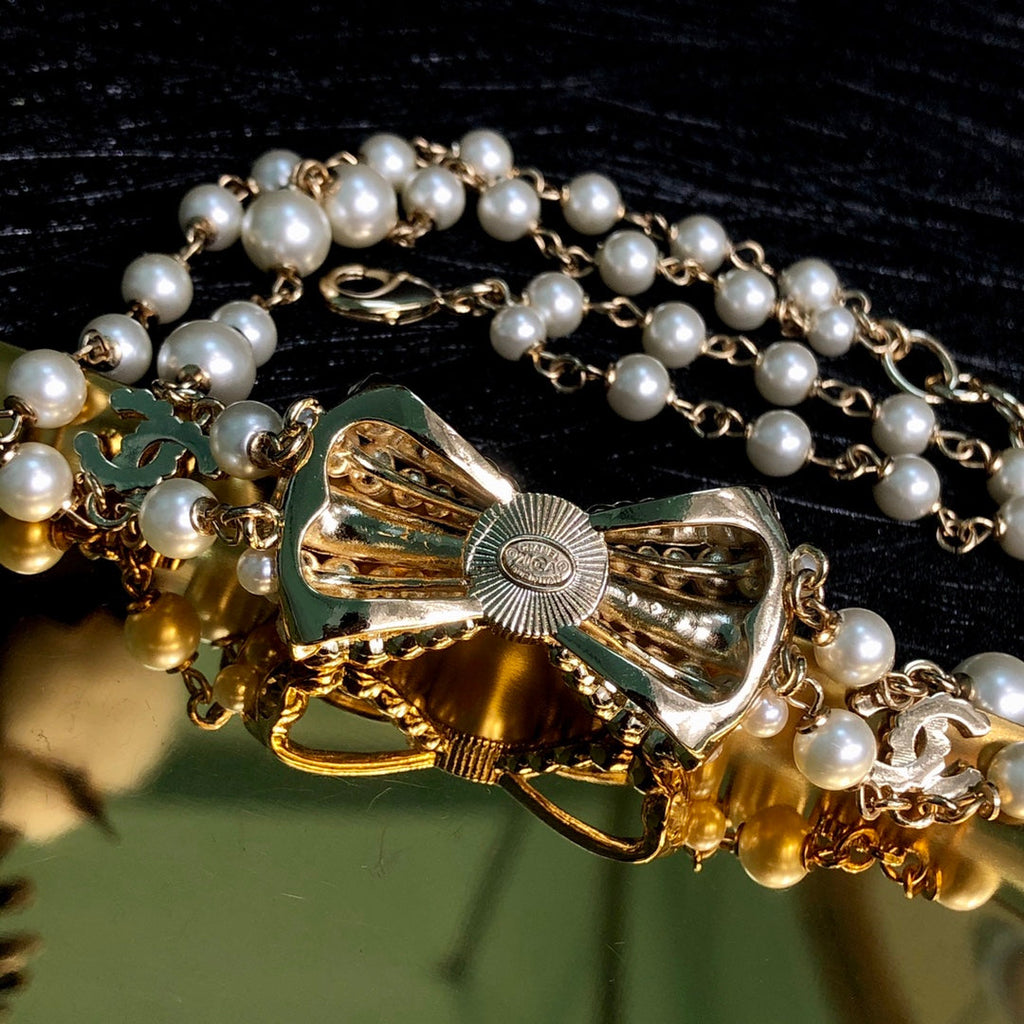 Chanel Bow Choker Necklace